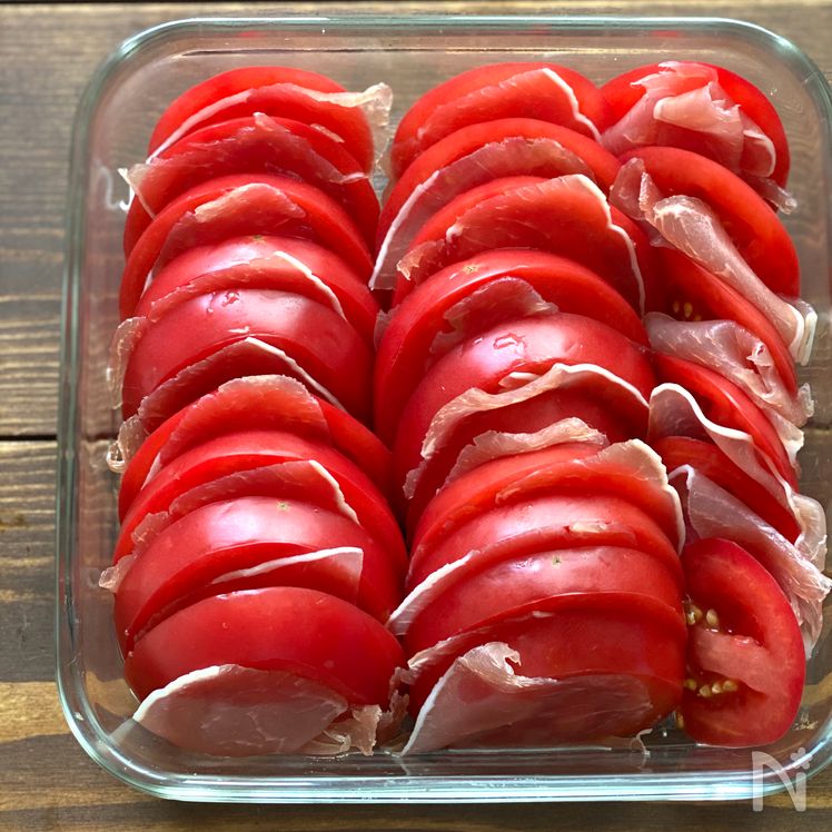 Chinese-Style Tomato and Onion Marinade with Prosciutto Process2