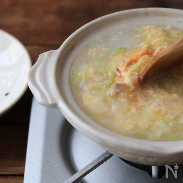 Classic Japanese Rice Porridge (Salmon Zosui) Process4