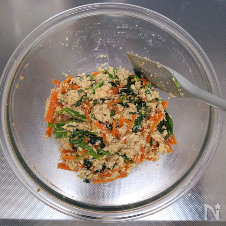Spinach and Tofu Shiraae – A Taste Just Like Your Favorite Japanese Deli Process2