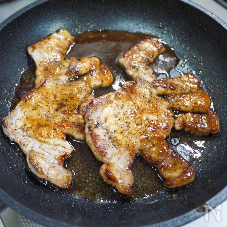 Japanese Pork Steak (Tonteki) with Savory Soy Sauce Process5