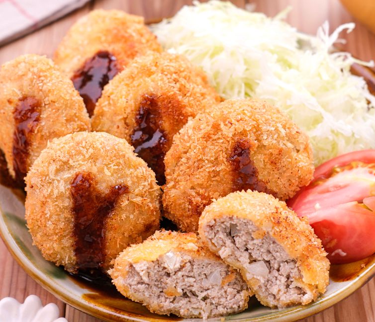Crispy Tofu Menchi Katsu (Japanese Meat Cutlets)