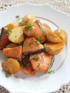 Soy Sauce & Butter Sautéed Salmon with Potatoes