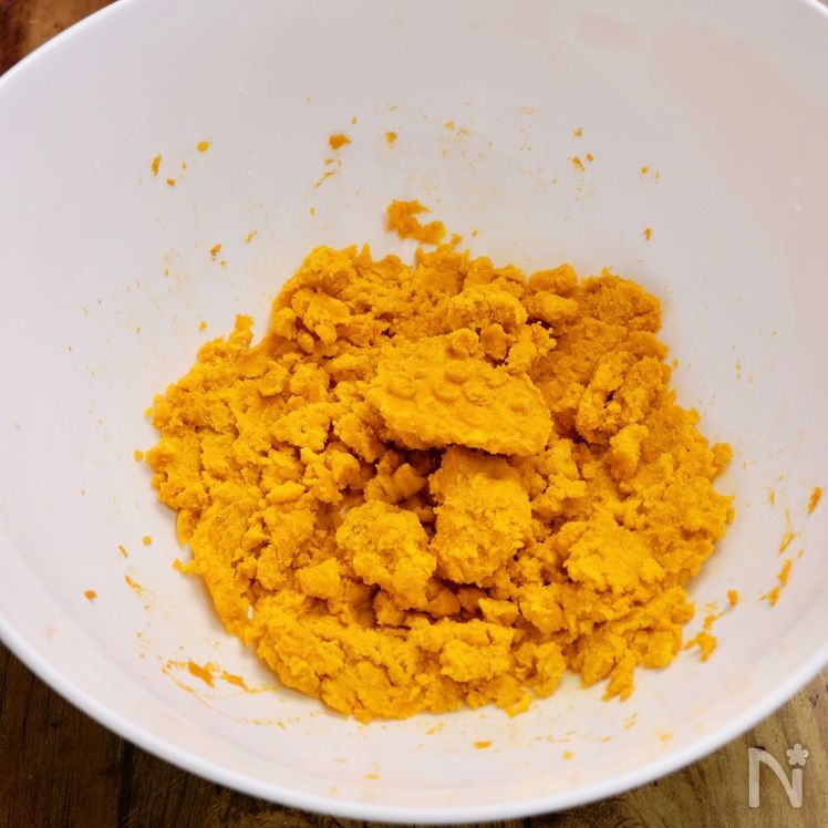 No-Bake Rich Japanese Pumpkin Custard Pudding Process2