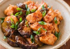 Japanese Stir-Fried Chicken Breast and Eggplant with Bonito Soy Sauce