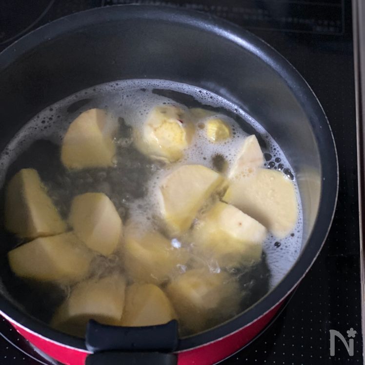 Fruit Kinton (Mashed Sweet Potatoes with Fruit) Process3