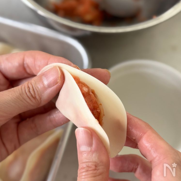 Pork Kimchi Fried Dumplings (Age Gyoza, 揚げ餃子) Process4