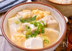 Tofu and Egg Chicken Soup