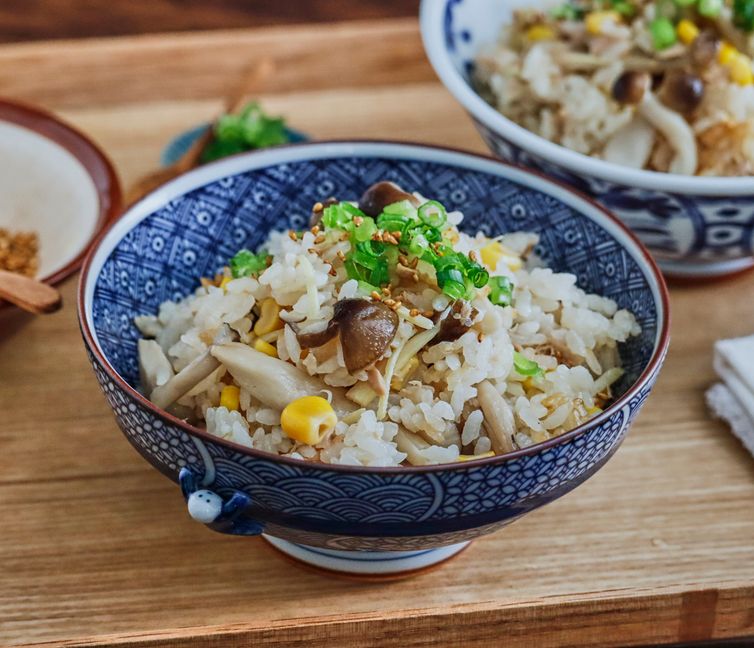 Tuna and Mushroom Rice (Takikomi Gohan)