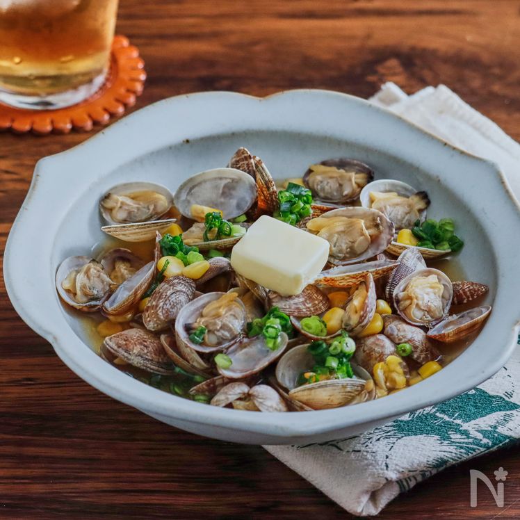 Sake-steamed Manila Clams Process2