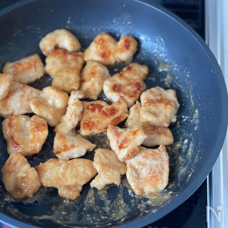 Chicken Breast with Green Onion & Mayo Ponzu Process3