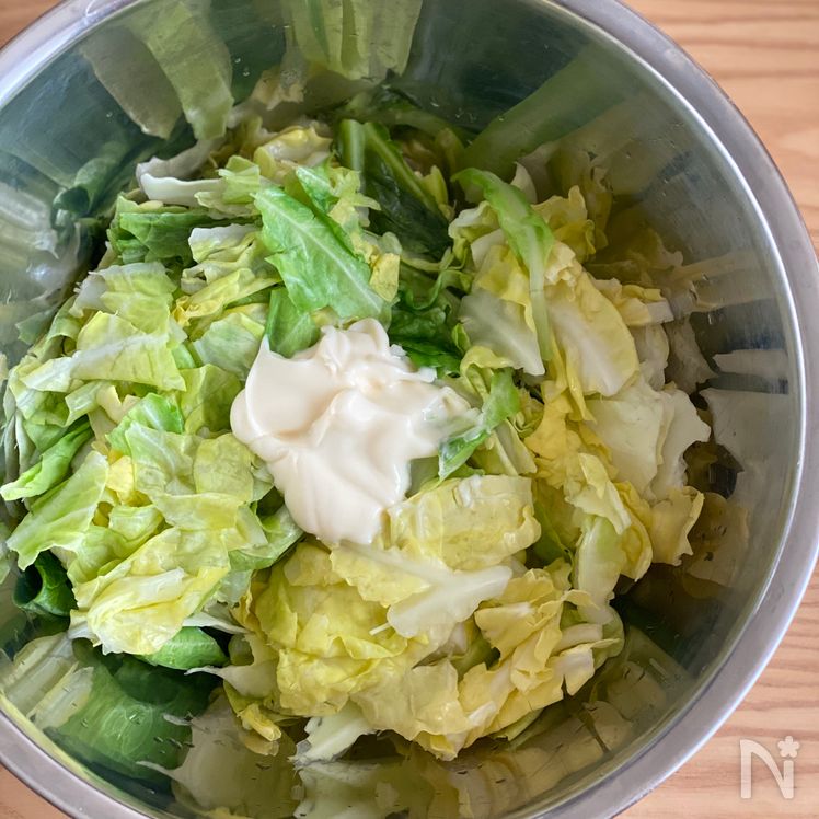 Addictive Cabbage & Sasami with a Sesame–Soy Sauce Garlic Sauce Process5