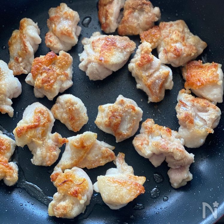 Teriyaki Chicken and Fluffy Egg Rice Bowl (Teritama Chicken-Don) Process2