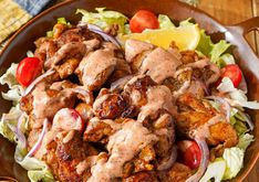 Pollo semplice in stile kebab