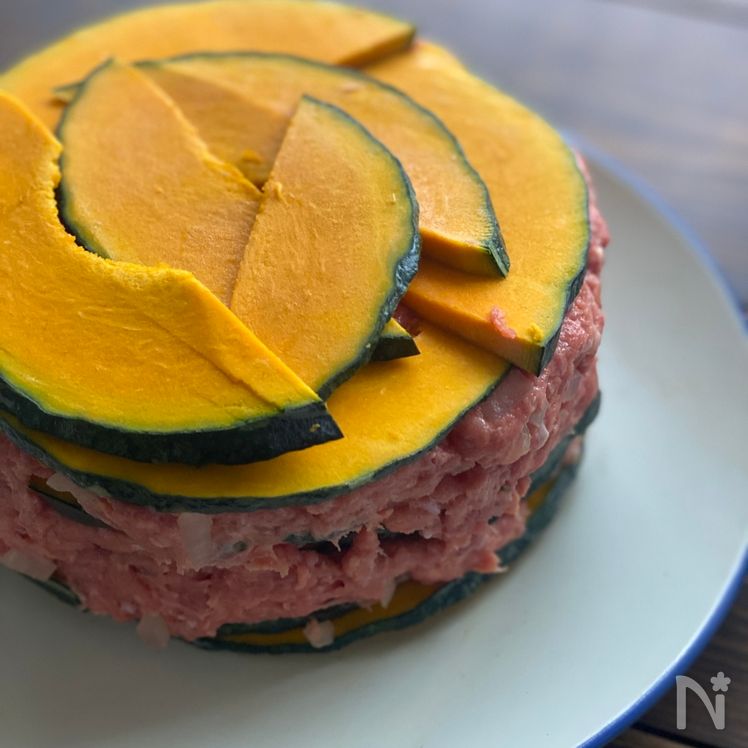 Easy Microwave Kabocha & Meat Mille-Feuille Process4