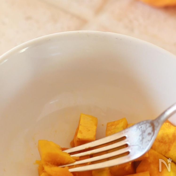 Kabocha Steamed Cake Process1