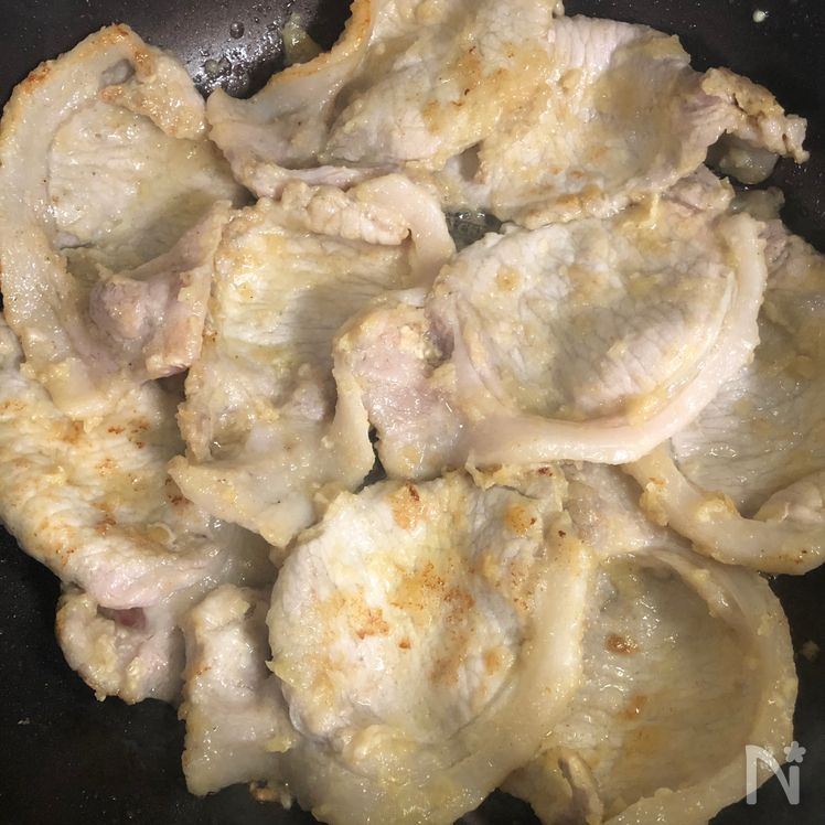 Garlic Miso Pork Sauté Process4