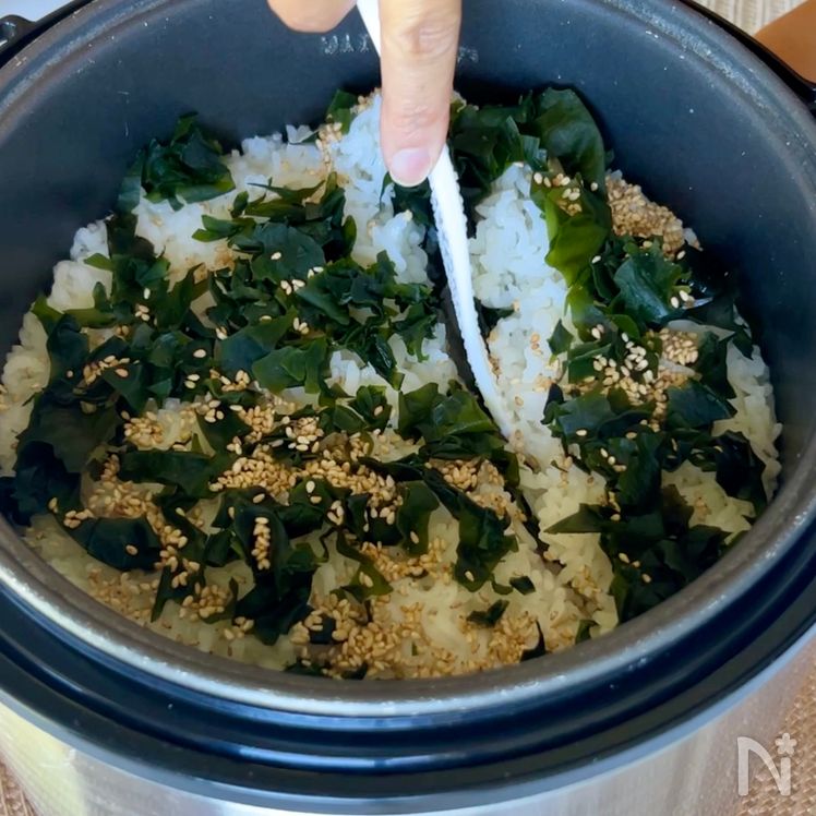 Wakame Gohan Process5