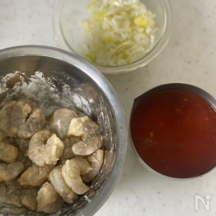 Japanese-Style Chili Shrimp (Ebi Chili) Process2