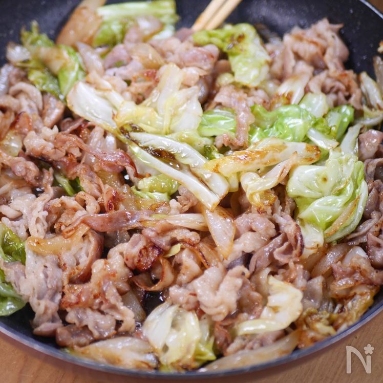Pork Belly and Cabbage Sweet & Spicy Miso Stir-Fry Process3
