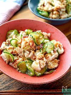 Cucumber and Tuna Crumbled Tofu Salad
