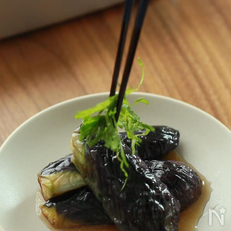 Fried Japanese Eggplant in Dashi Broth Process7