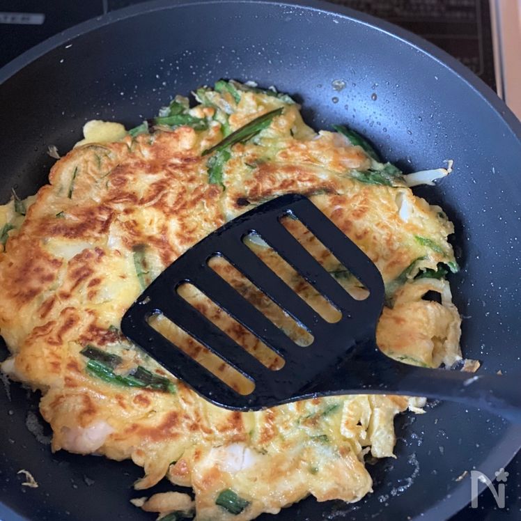 Seafood Chijimi (海鮮チヂミ) Process4