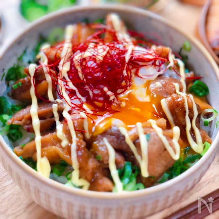 Quick Teriyaki Chicken & Egg Rice Bowl Process5