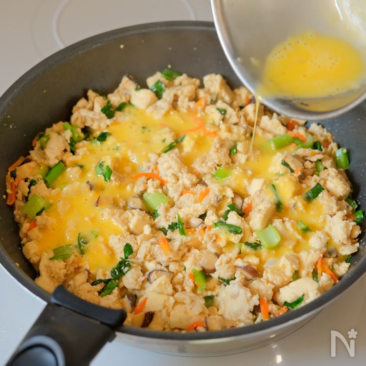 Sautéed Tofu (Iri Dōfu, 炒り豆腐) Process8