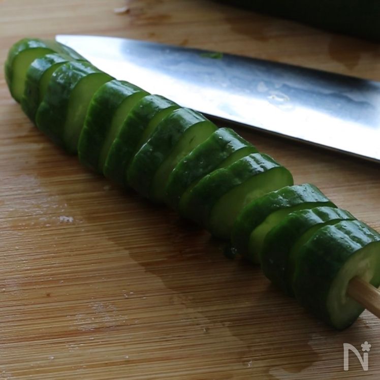 Festival-Style Tornado Cucumber on a Stick Process3