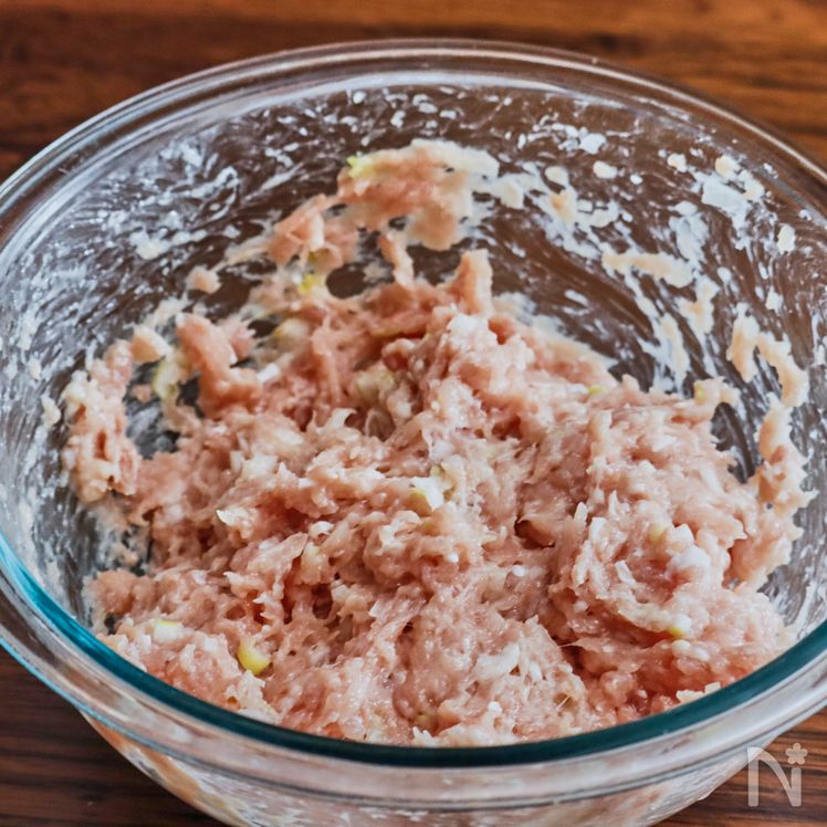 Teriyaki Tsukune Chicken Patties Process1