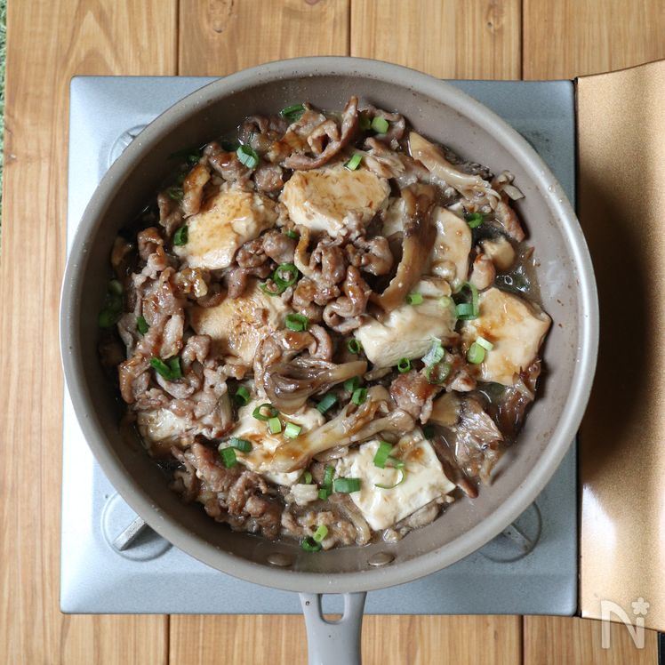 One-Pan Sukini (Simmered Sweet & Savory Pork with Tofu) Process4