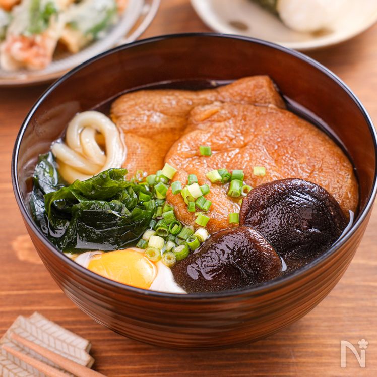 Sweet & Savory Shiitake Kitsune Udon Process4