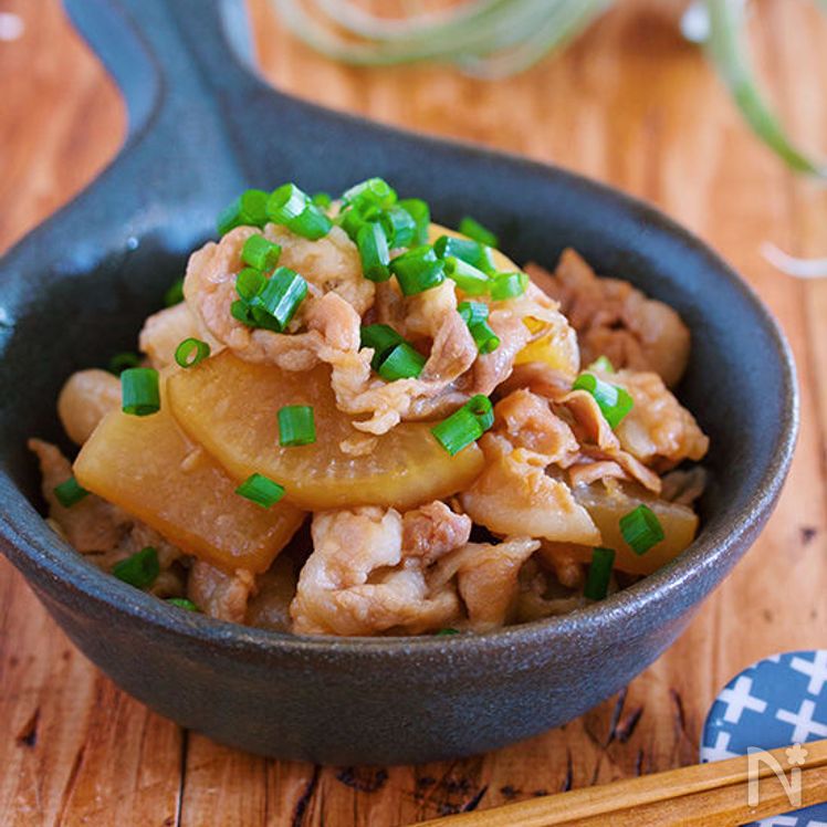Simmered Pork Belly and Daikon Radish – 10-Min. Skillet Recipe with Rich Flavor Process5