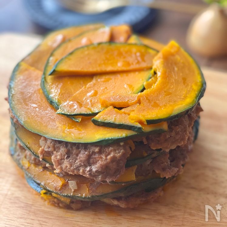 Easy Microwave Kabocha & Meat Mille-Feuille Process5