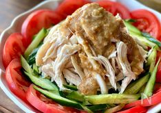 Juicy Steamed Chicken with Sesame Sauce (Bang Bang Ji, 棒棒鶏)