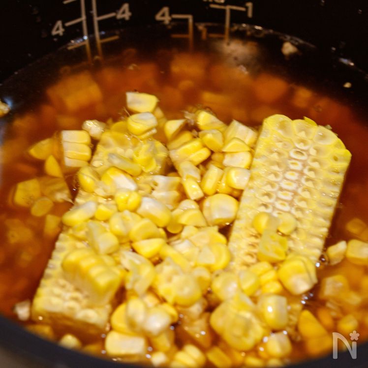 Corn Butter Soy Sauce Rice Process2