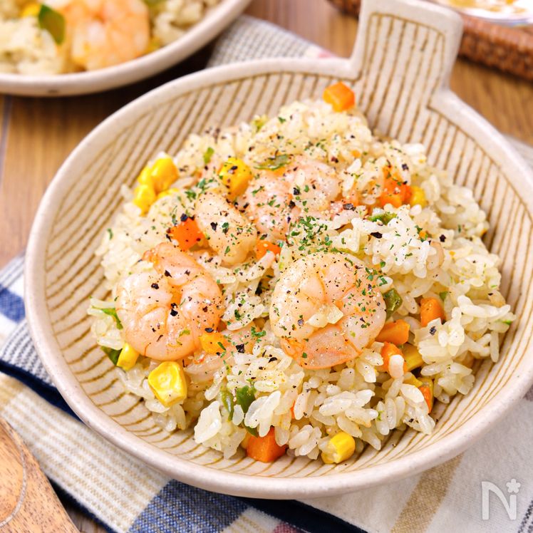 Rice Cooker Shrimp Pilaf Process3