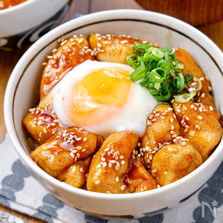 Rich Teriyaki Chicken Bowl with Soft-Boiled Egg (Teritama Donburi) Process4