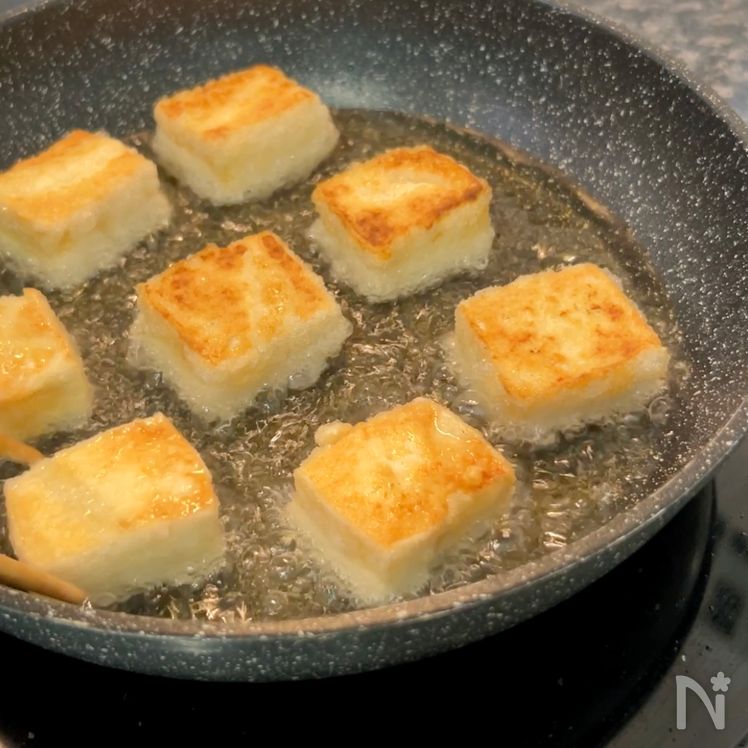 Agedashi Tofu (揚げ出し豆腐) Process3