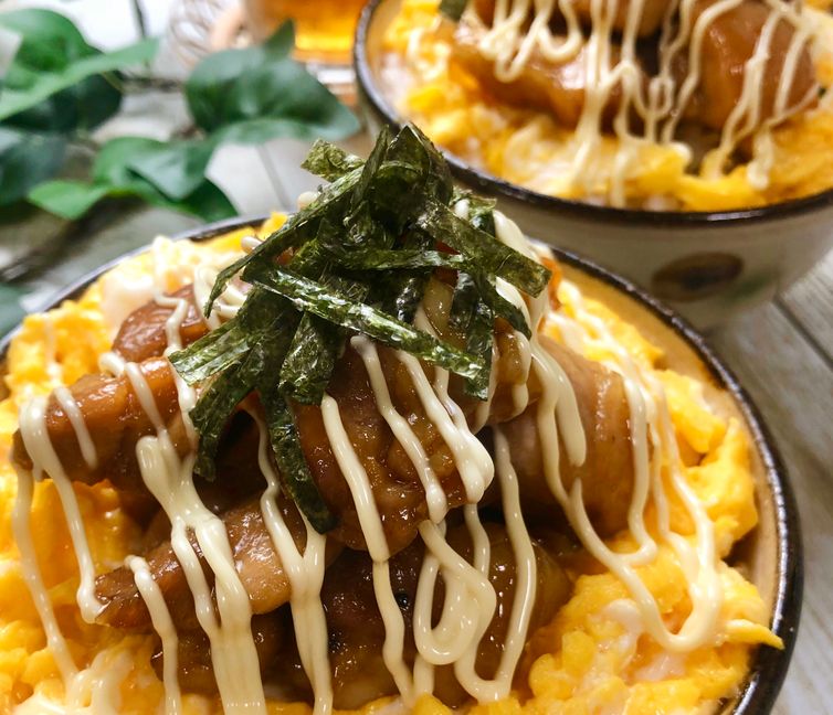 Quick Teriyaki Chicken & Egg Rice Bowl