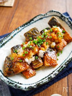 Crispy Japanese-Style Mackerel with Grated Daikon and Sweet Vinegar Sauce
