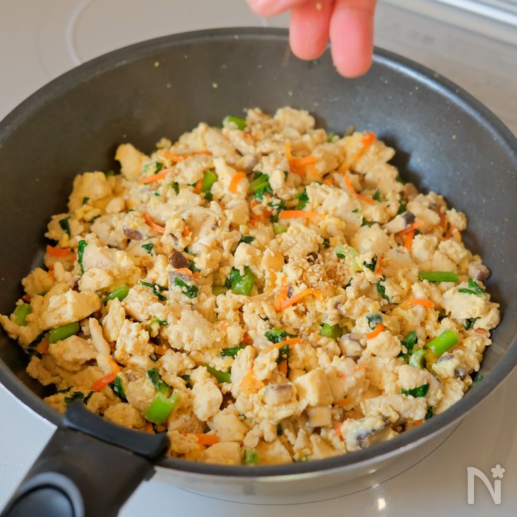 Sautéed Tofu (Iri Dōfu, 炒り豆腐) Process9