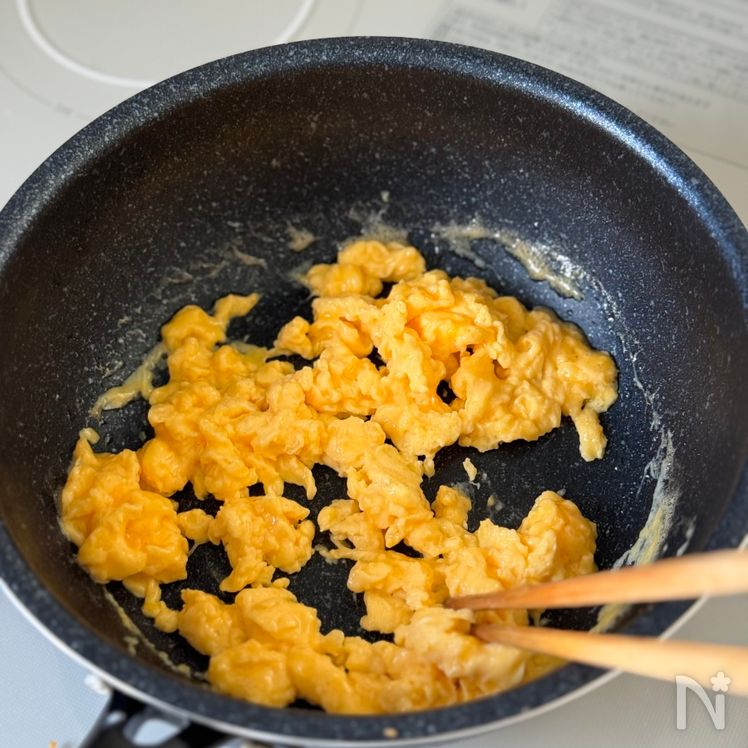 Soboro Three-Color Rice Bowl (Sanshoku Don, 三色丼) Process5