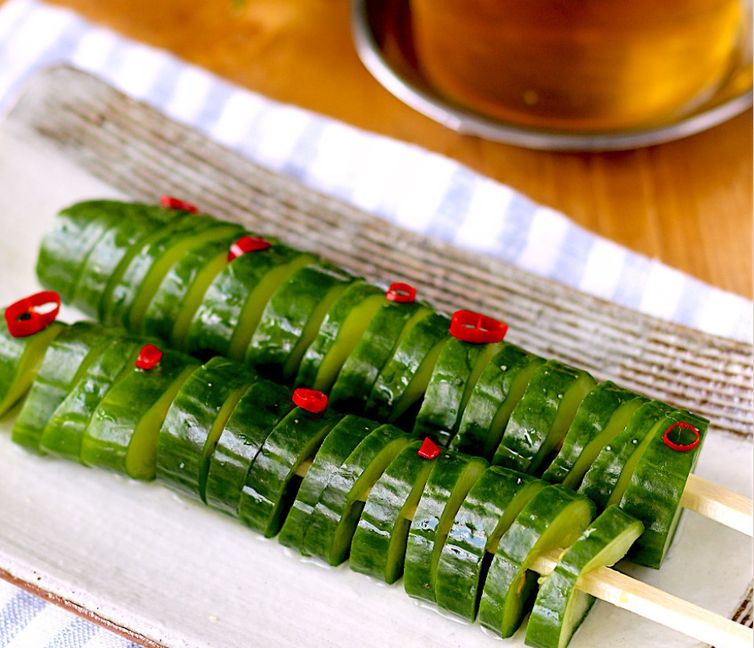 Festival-Style Tornado Cucumber on a Stick
