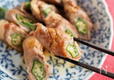 Crispy and Silky Pork-Wrapped Okra
