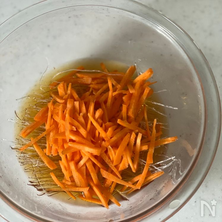 Spicy Glass Noodle Salad with Ground Pork (Tantan-Style Harusame Salad) Process2