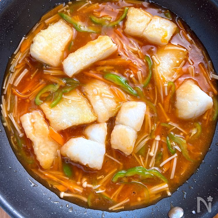 White Fish in a Sweet and Sour Ketchup Sauce Process4