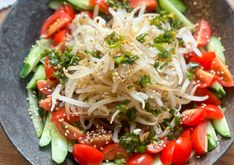 Ginger Sesame Bean Sprout Salad