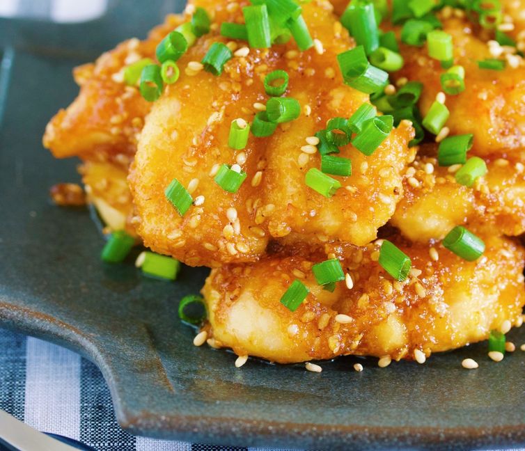 Teriyaki Chicken Tenderloins with Mayo-Ponzu Sauce