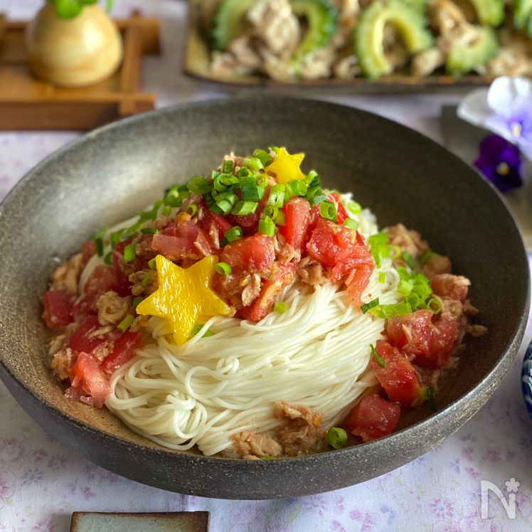 Tomato &Tuna Sōmen Process2
